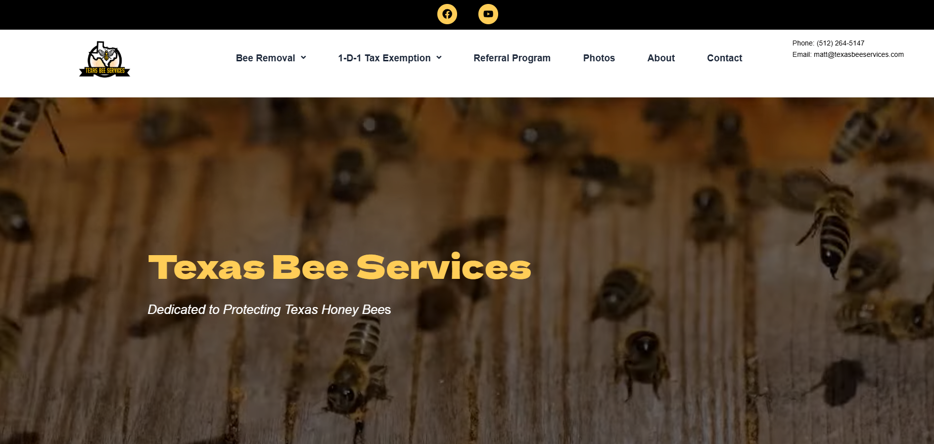 WordPress Project 4: Texas Bee Services