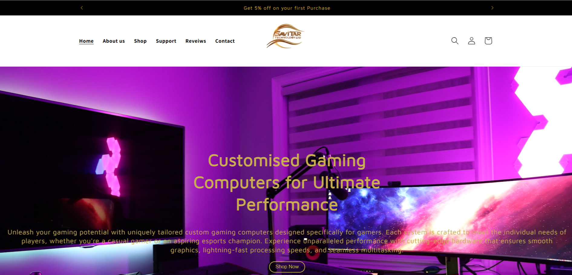 Shopify Project 1: Savitar Technology