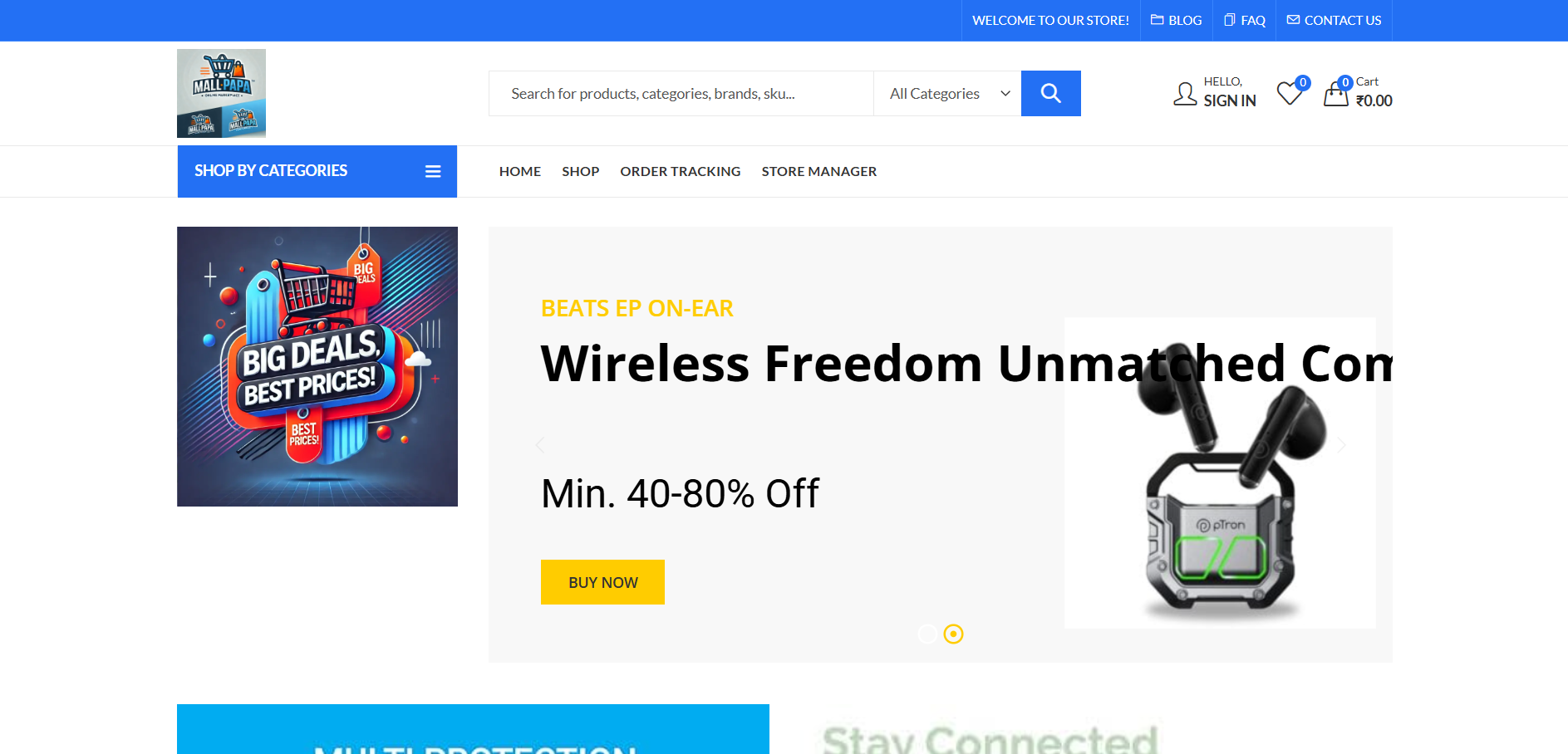 WordPress Project 13: Mall Papa