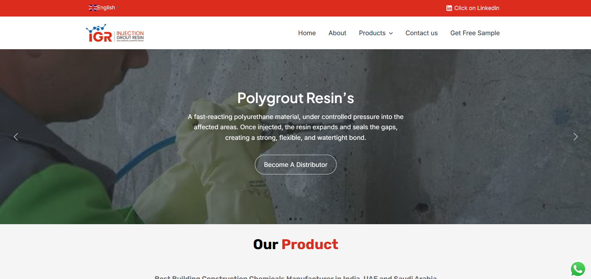 WordPress Project 15: Injection Groutresin